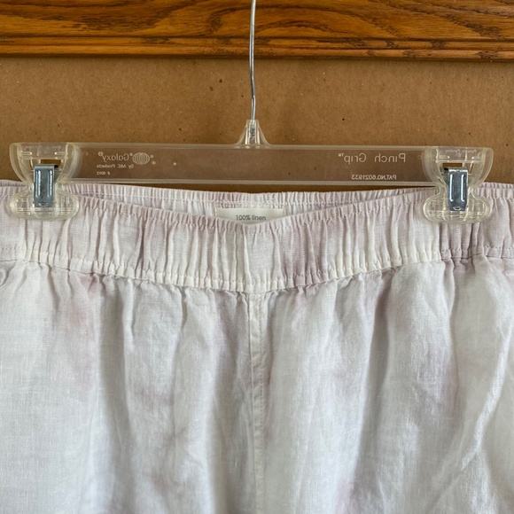 C & C California Linen Wide Leg Cropped Pants Size Large - Picture 4 of 8